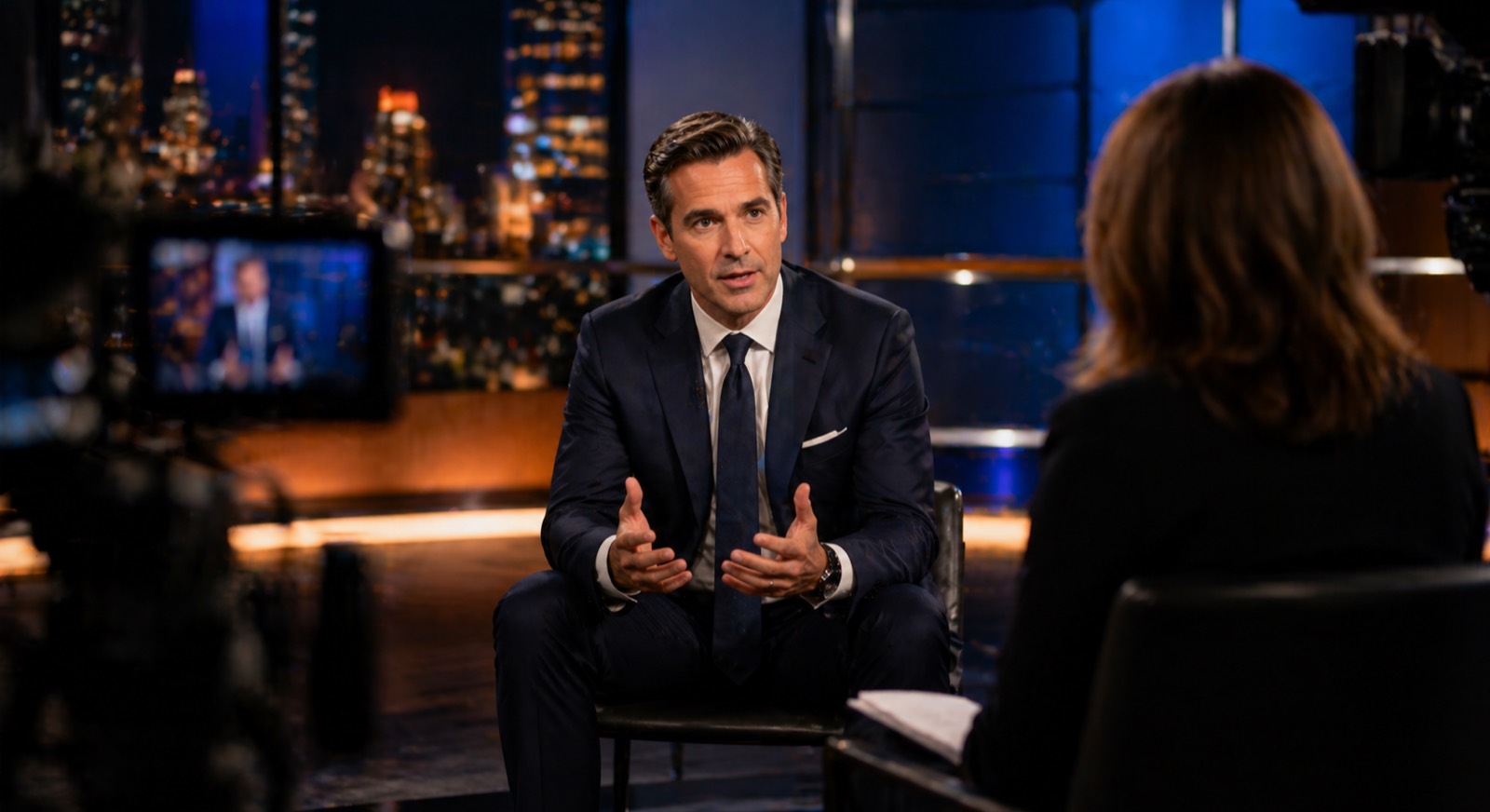 TV interview studio