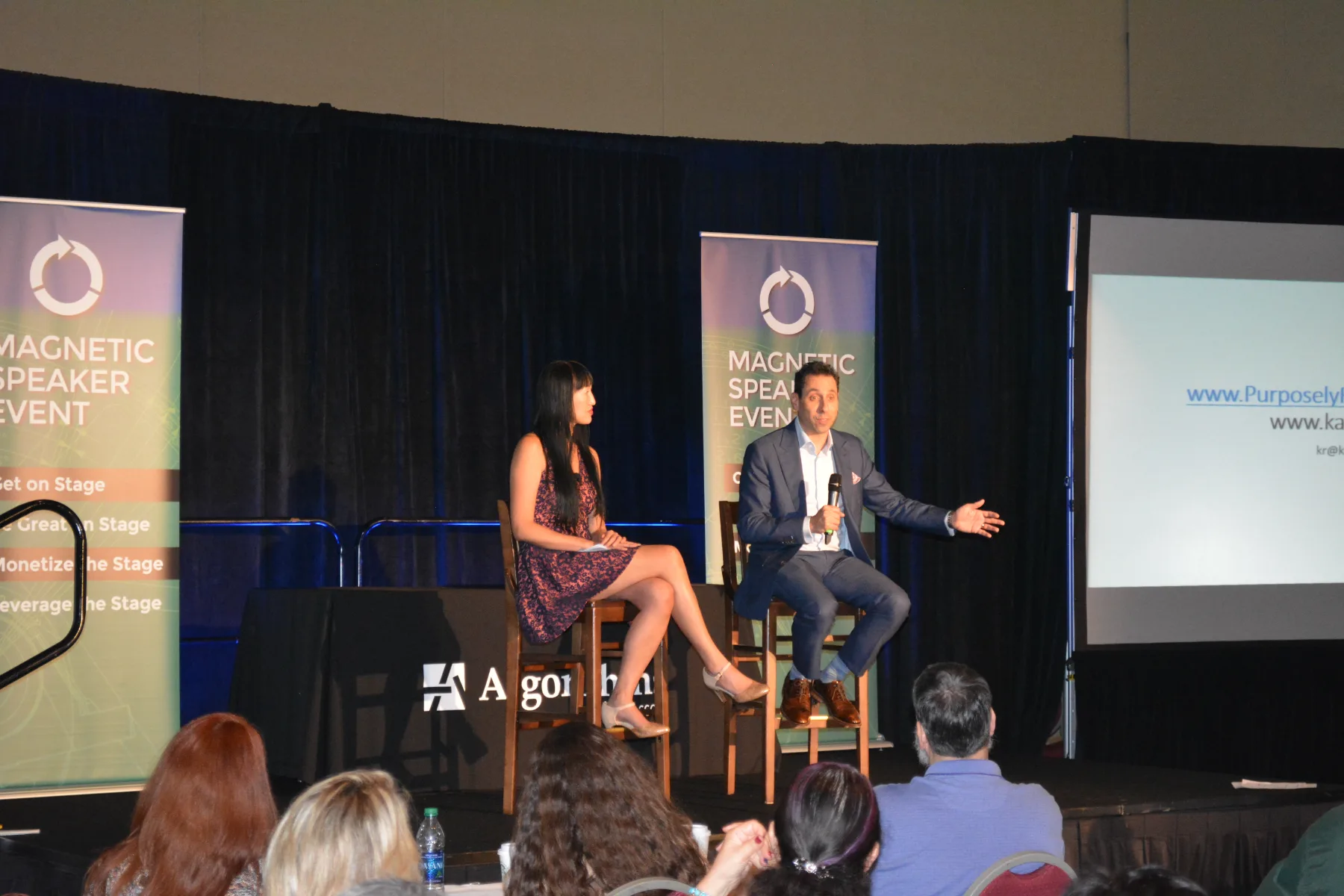 Jess Todtfeld speaking on an expert panel in front of an audience