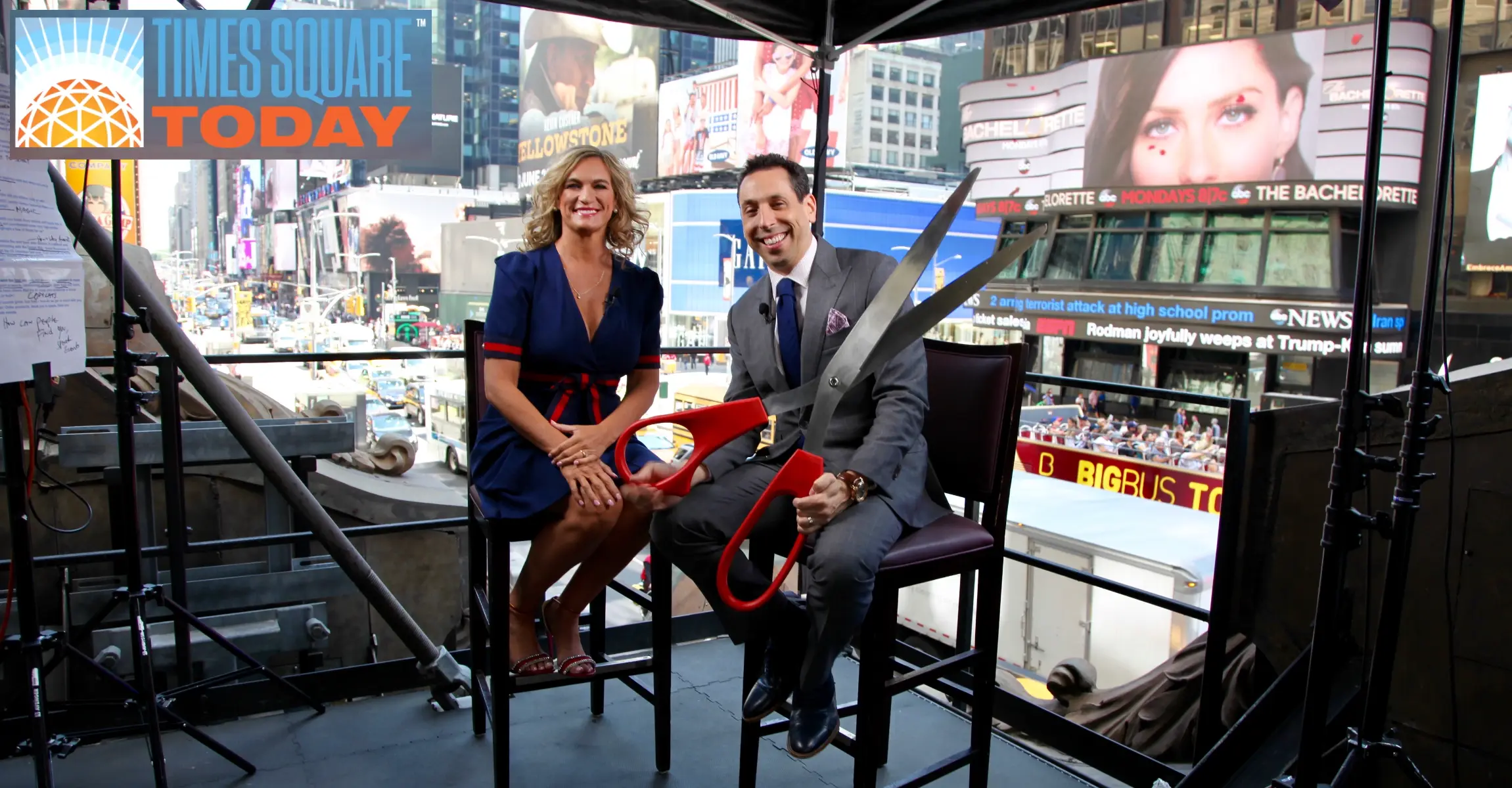 Jess Todtfeld in Times Square, New York City