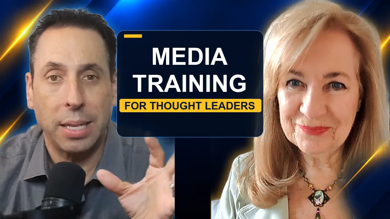 Jess Todtfeld and Ruth Klein during the recorded interview about media training for thought leaders