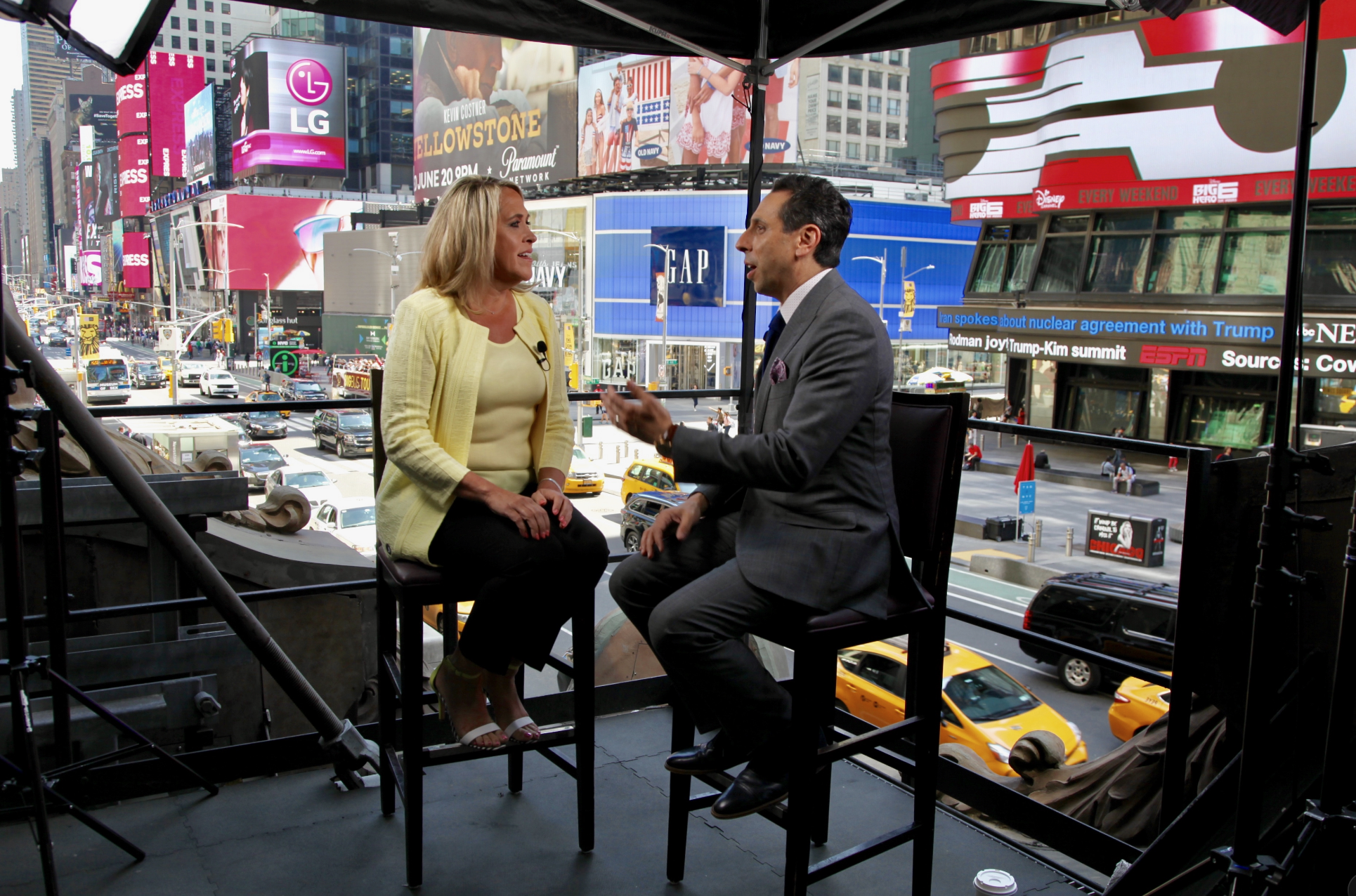 Jess Todtfeld in Times Square in New York City
