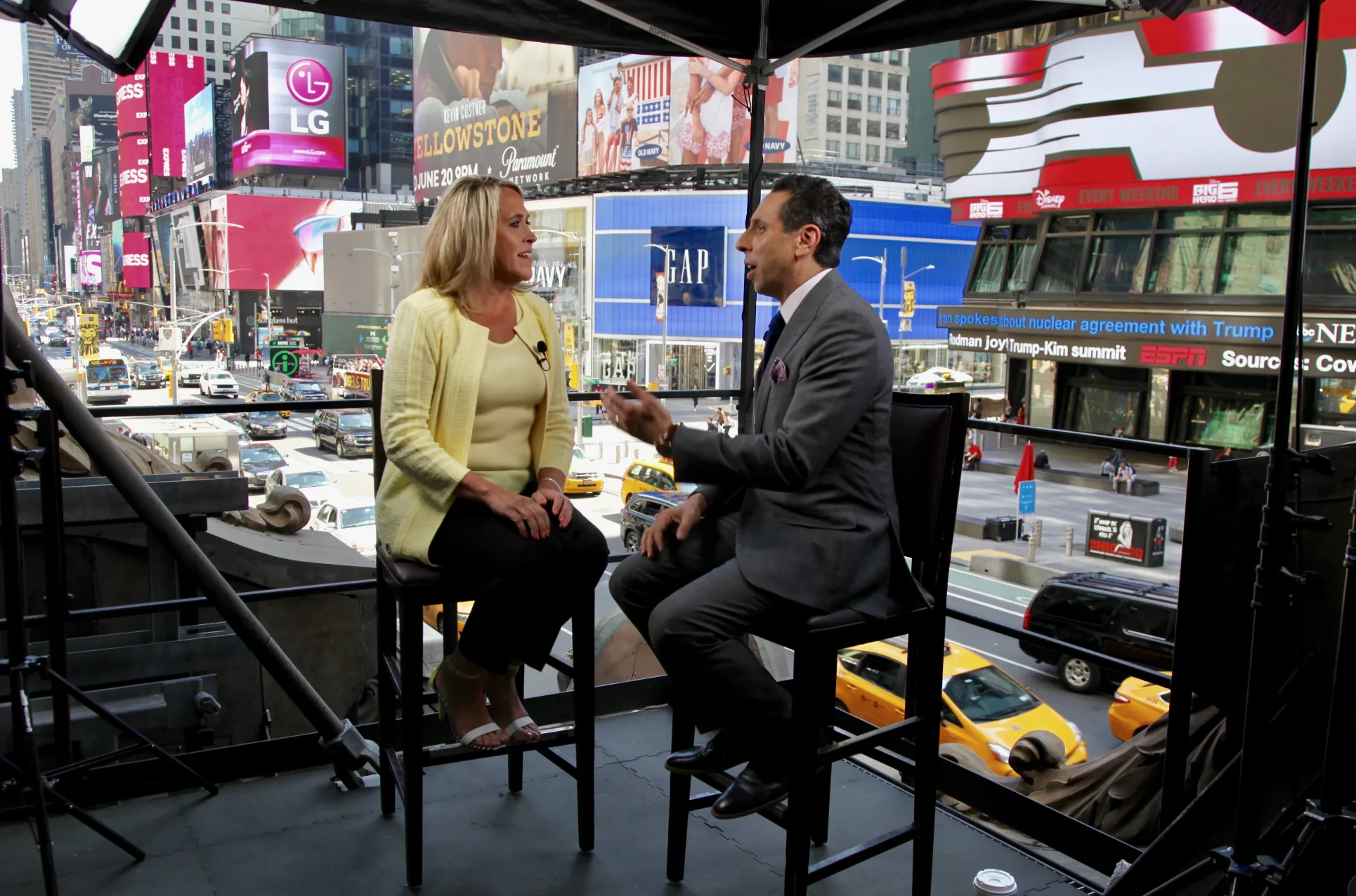 Jess Todtfeld in Times Square in New York City