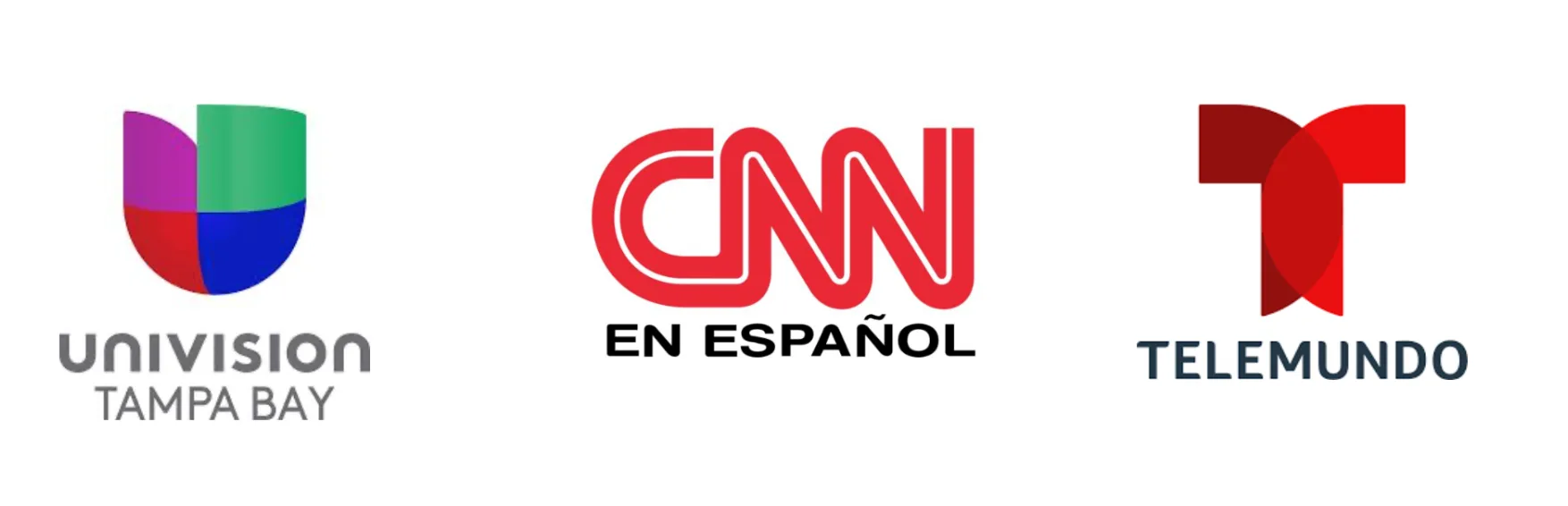 Univision Tampa Bay, CNN en Español, Telemundo